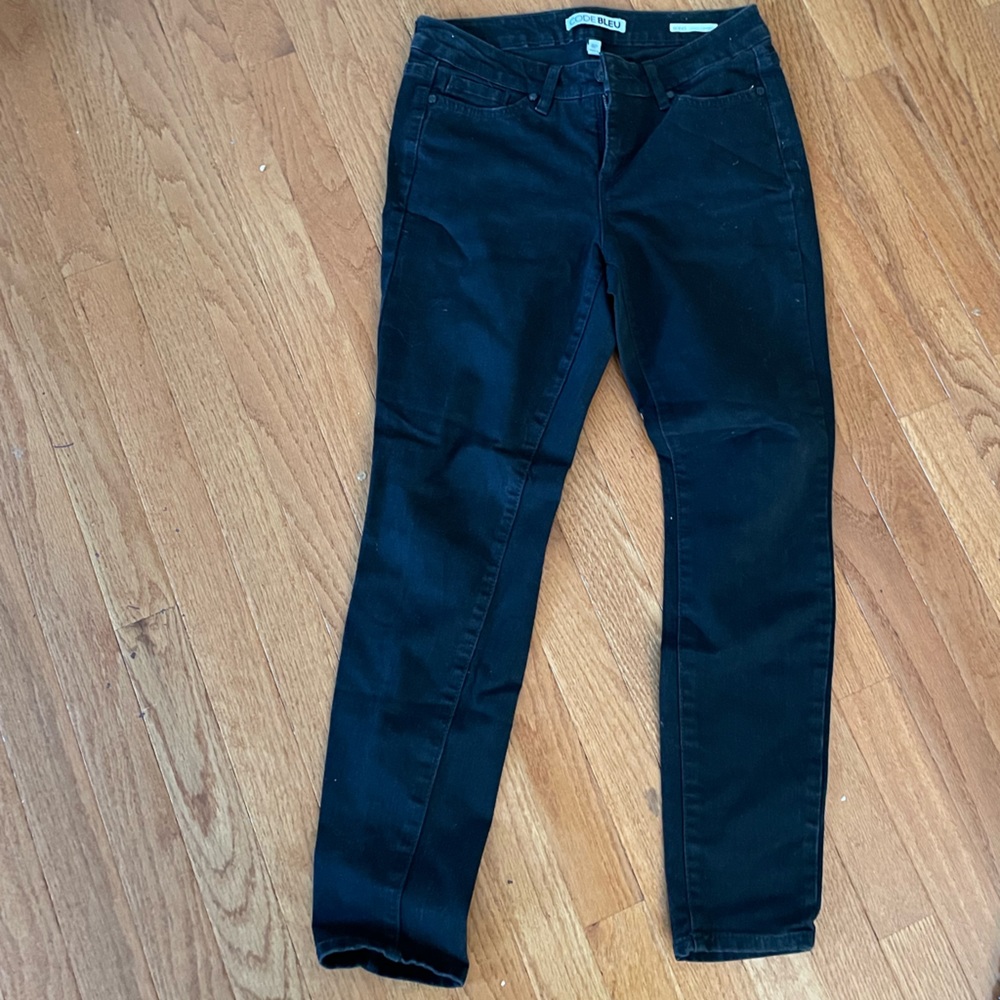 Code blue black skinny jeans size petite 8